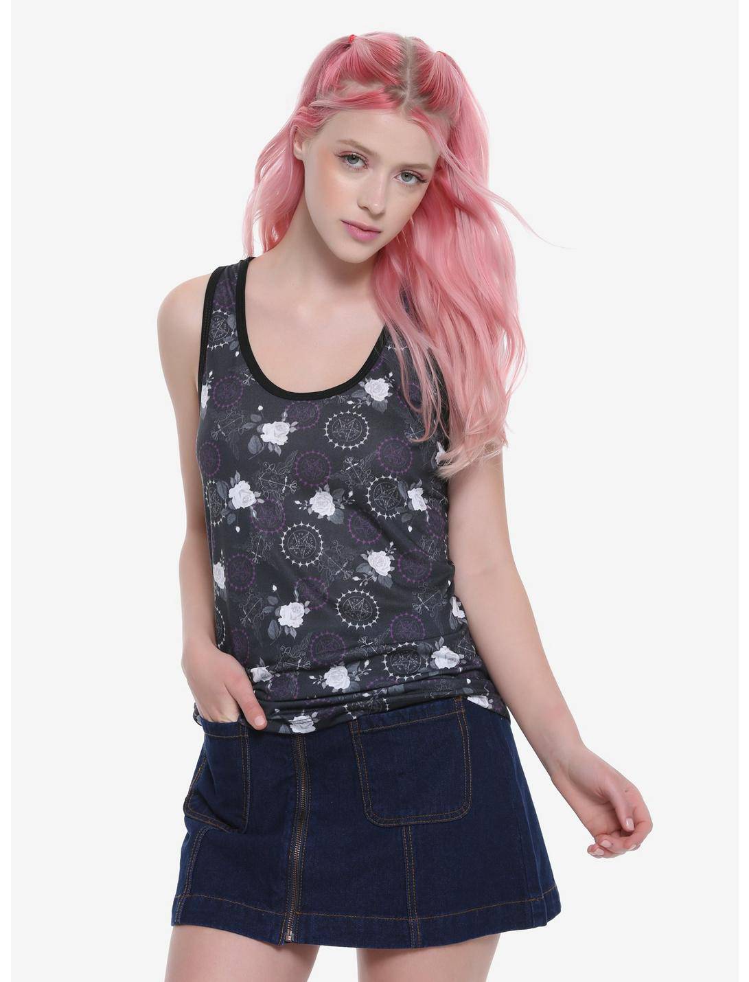 Women Junior's Anime Black Butler Symbols Tank Top - Rex Distributor, Inc. Wholesale Licensed Products and T-shirts, Sporting goods,