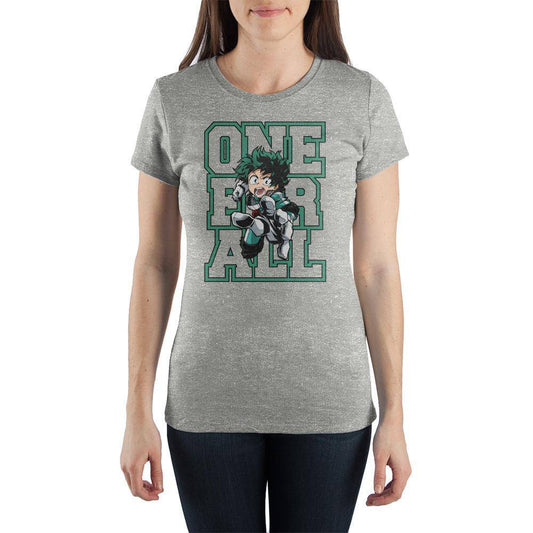 Women Junior's Anime My Hero Academia One For All Tee T-Shirt - Rex Distributor, Inc. Wholesale Licensed Products and T-shirts, Sporting goods,