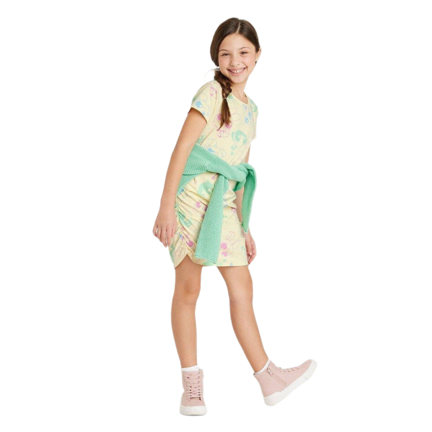 Girls' Yellow The Powerpuff Power Puff Girls Polo Dress