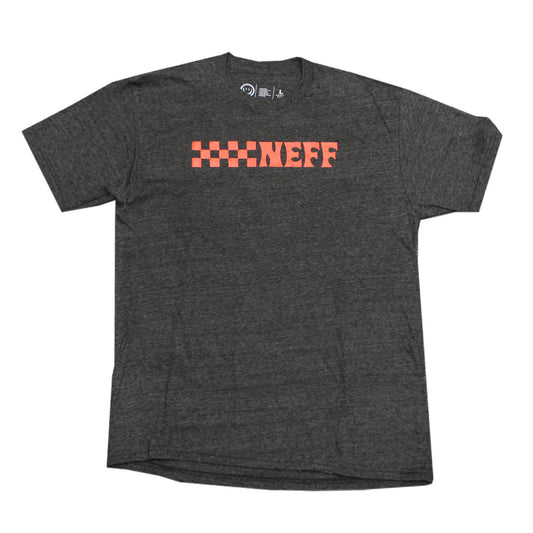 Men's Charcoal Heather NEFF Checkered Graphic Tee T-Shirt - Rex Distributor, Inc. Wholesale Licensed Products and T-shirts, Sporting goods,