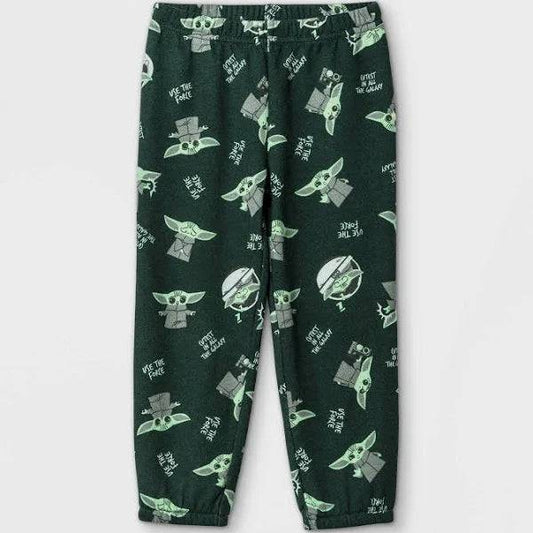 Toddler boys' Lucas Baby Yoda Grogu shirt and bottom set featuring fun Star Wars character print, made by Rex Distributor Inc.