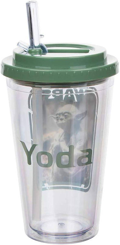 Star Wars Movie Yoda Flip Straw Travel Cup - Rex Distributor, Inc. Wholesale Licensed Products and T-shirts, Sporting goods,