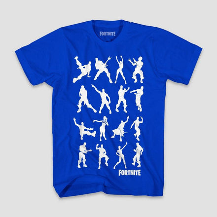 Men's Blue Fortnite Dance Dance Graphic Tee T-Shirt - Rex Distributor, Inc. Wholesale Licensed Products and T-shirts, Sporting goods,