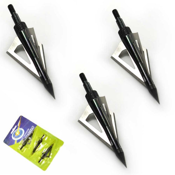 MK 150-E3 3-BLADED BROAD HEAD ARROW TIPS - Rex Distributor, Inc. Wholesale Licensed Products and T-shirts, Sporting goods,