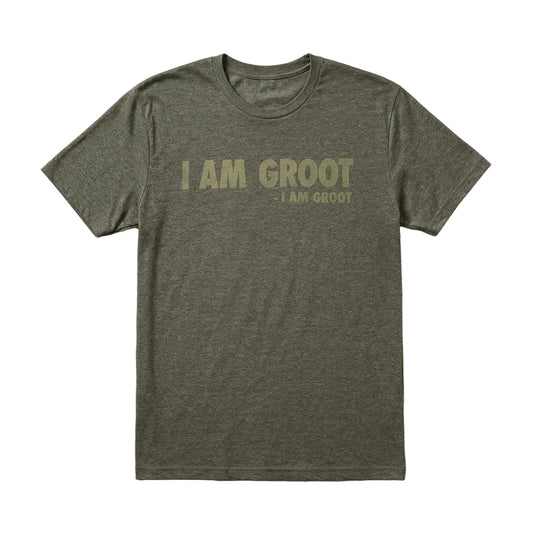 Men's Marvel "I Am Groot" Guardians of the Galaxy T-shirt by Mad Engine featuring a graphic of Groot on a casual tee shirt.