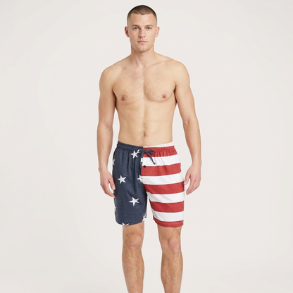 Men's Americana USA Flag Pajama Lounge Shorts