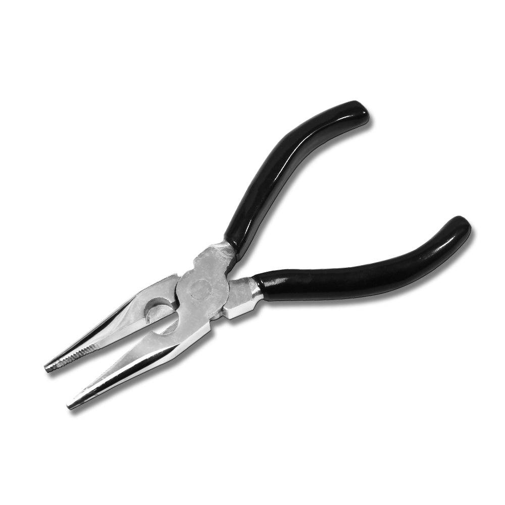 Rex Distributor R 103 6-inch multi-use long nose pliers with black handle, designed for precision gripping and versatile tasks.