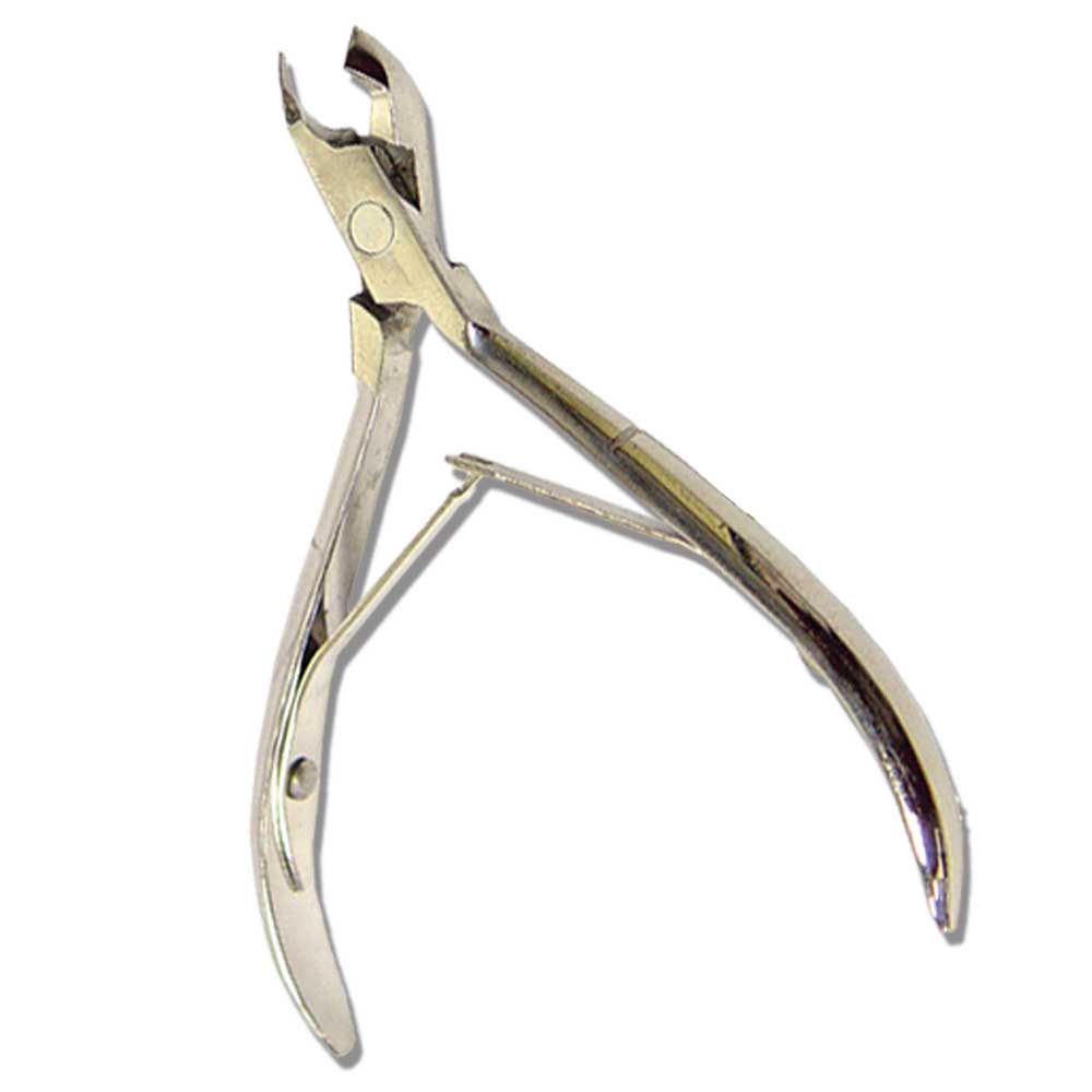 Silver Rex RI 506-S 4-inch cuticle nipper with double spring for precise nail grooming and cuticle care.