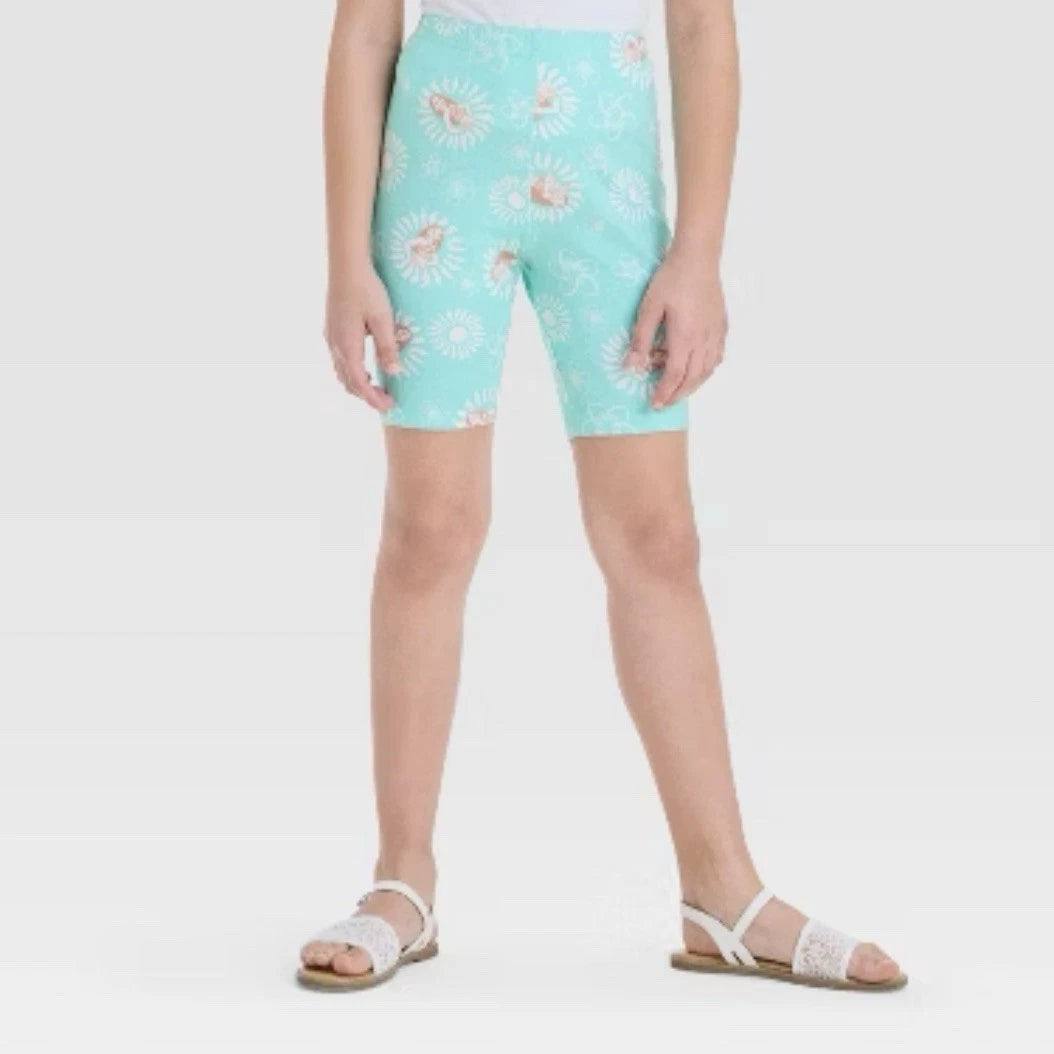 Girls' Moana Bike Shorts - Green