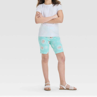 Girls' Moana Bike Shorts - Green
