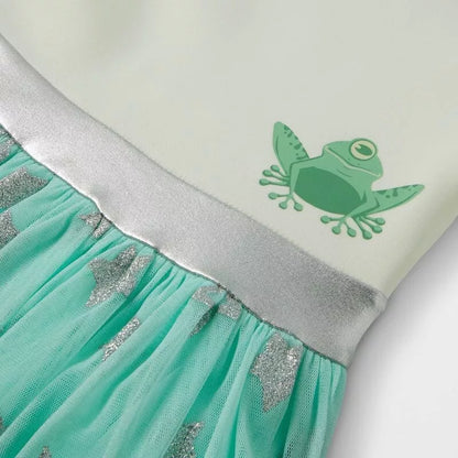 Girls' Star Wars The Child Baby Yoda Hooded Cosplay Tutu Dress - Green/Off-White