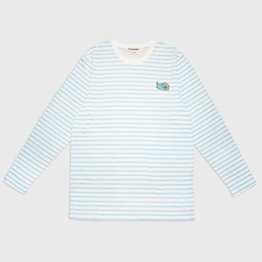 Adult Pusheen the Cat Sailor Stripe Long Sleeve Unisex Shirt
