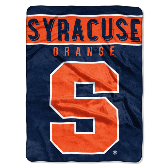 Northwest NCAA Syracuse Orange Basic Plush Raschel Blanket 60×80
