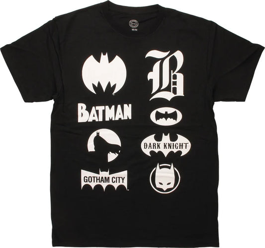 Men's DC Comics Batman Symbols Through Time T-Shirt Tee