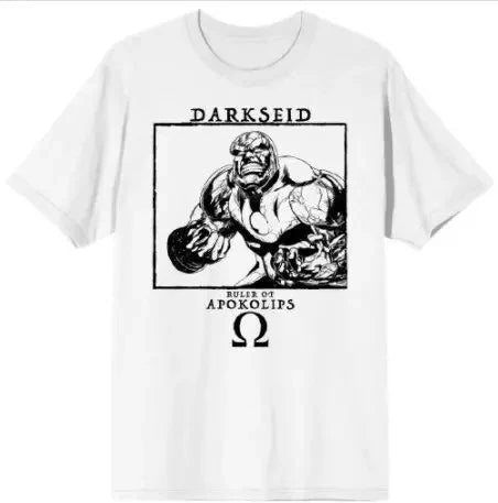 Men's White DC Comics Darkseid Ruler Of Apokolips Graphic Tee T-Shirt