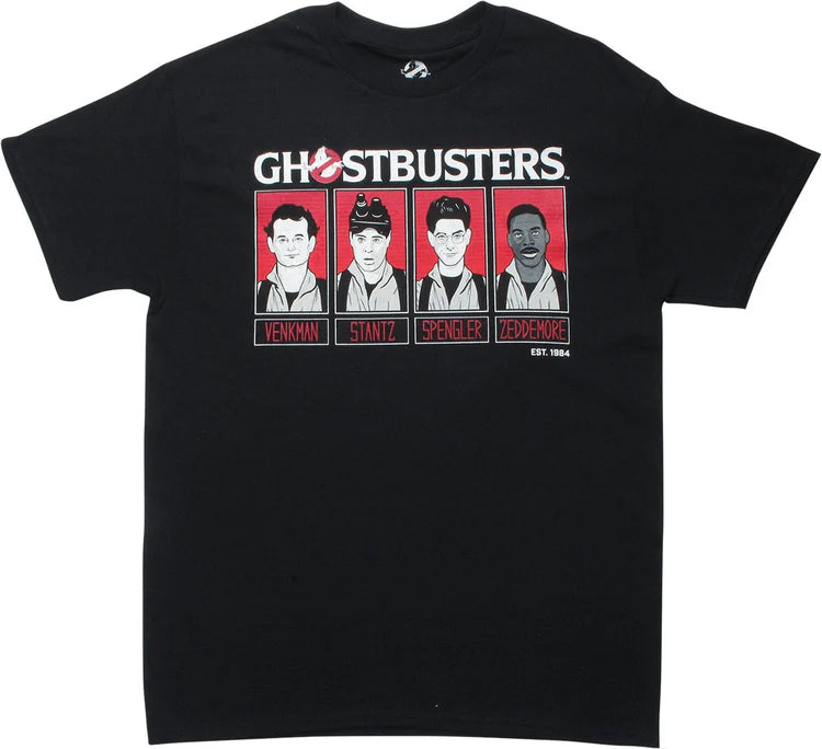 Men's Ghostbusters Est 1984 T-Shirt Black Tee