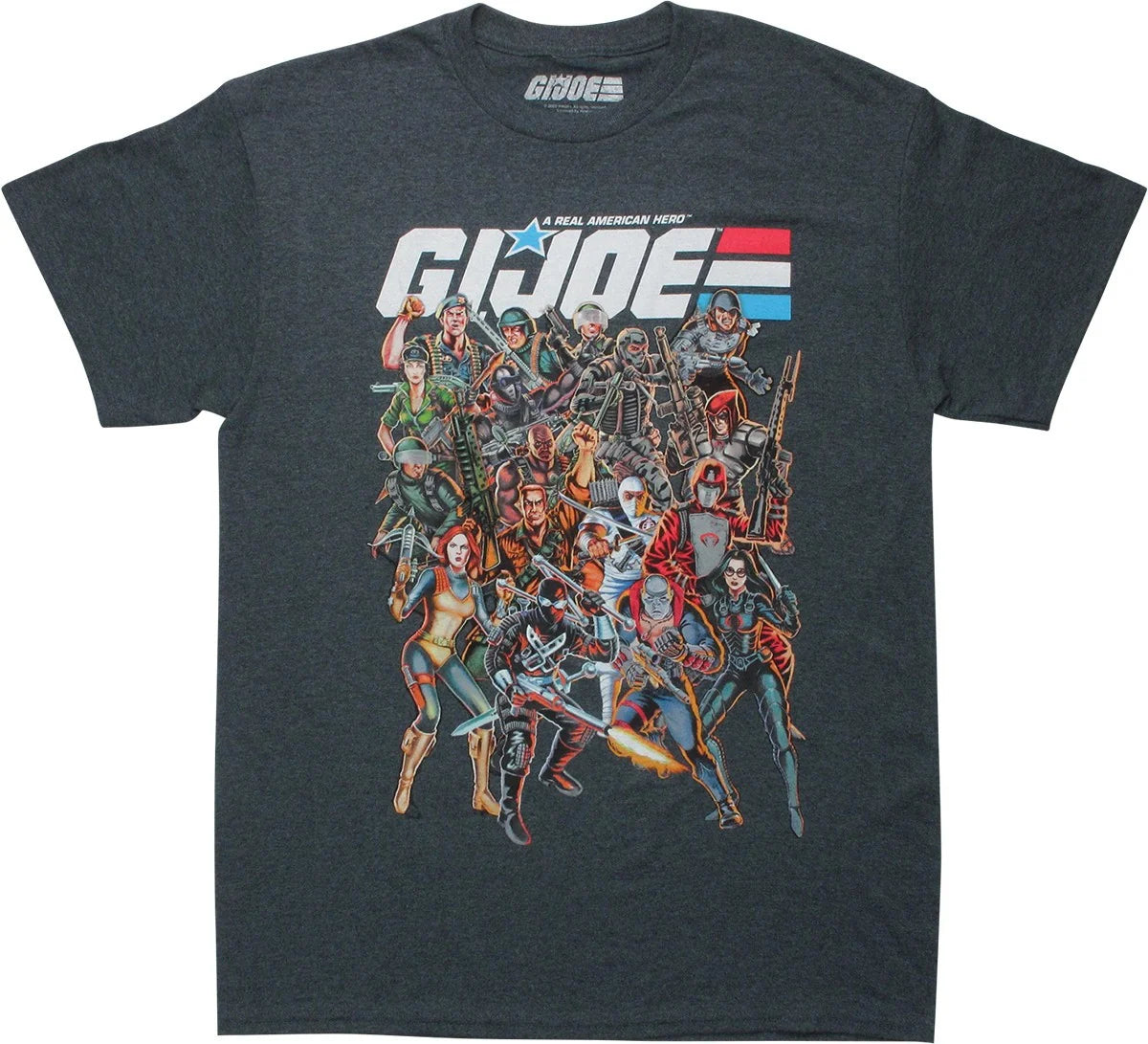 Men's G.I. Joe Heroes And Villains Group Shot Graphic Tee T-Shirt