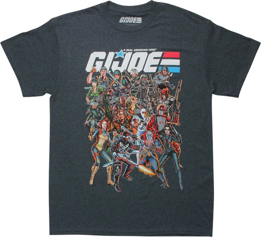 Men's G.I. Joe Heroes And Villains Group Shot Graphic Tee T-Shirt