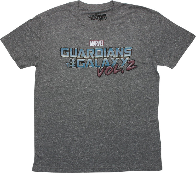 Men's Marvel Guardians of the Galaxy Vol. 2 Logo Graphic Tee T-Shirt Grey
