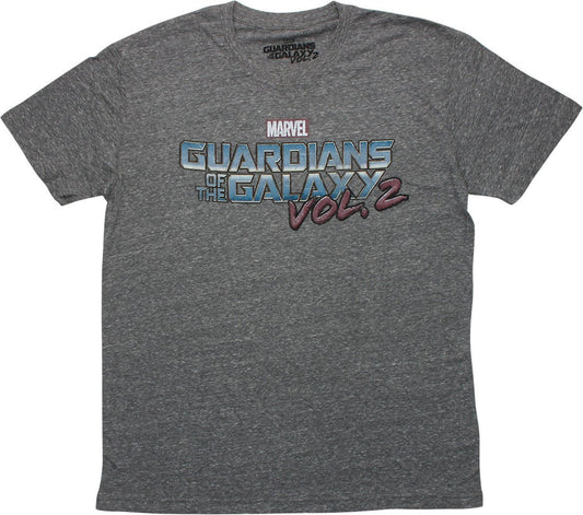 Men's Marvel Guardians of the Galaxy Vol. 2 Logo Graphic Tee T-Shirt Grey