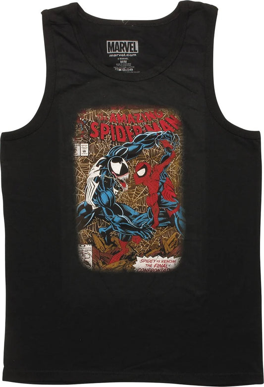 Men's Marvel Spiderman #375 Venom Showdown Tank Top