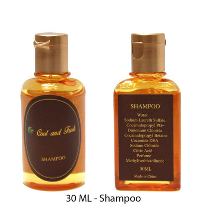 Rex Distributor 5-piece cool and fresh traveling toiletry set, including bottles and containers, for convenient personal care on the go.