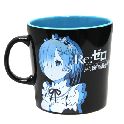 Rem coffee mug featuring Re:Zero Starting Life in Another World design, 11 oz ceramic mug with character artwork.