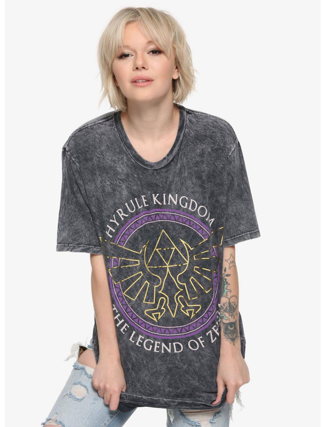 Women Junior's The Legend Of Zelda: Ocarina Of Time Hyrule Kingdom Tour Graphic Tee T-Shirt - Rex Distributor, Inc. Wholesale Licensed Products and T-shirts, Sporting goods,