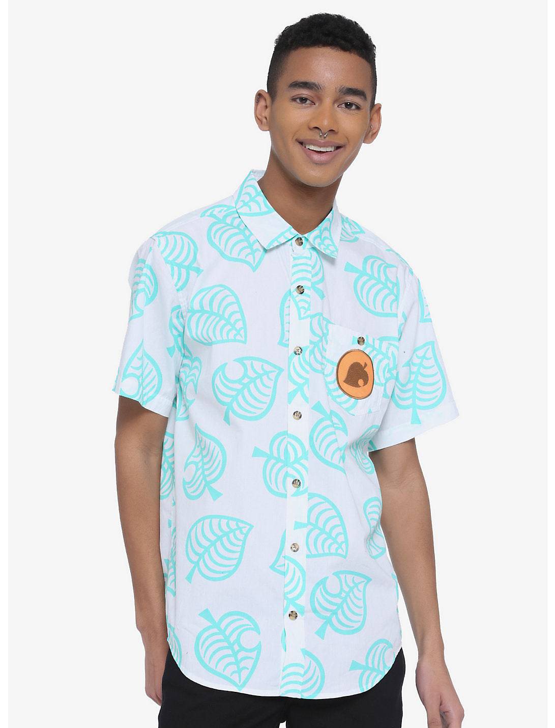 Men's Animal Crossing New Horizons Tom Nook Woven Button-Up - Rex Distributor, Inc. Wholesale Licensed Products and T-shirts, Sporting goods,