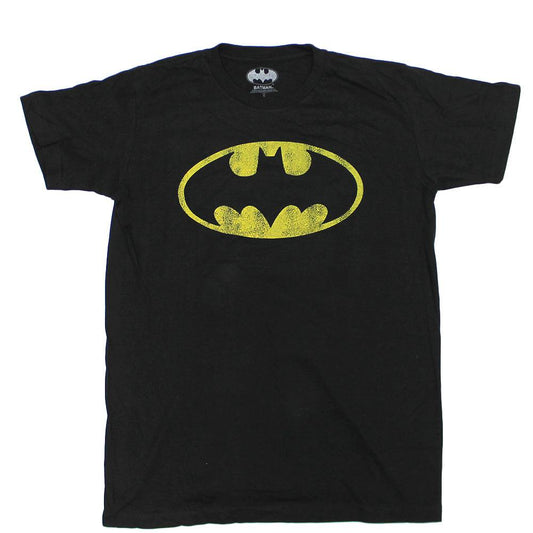 Mens Black Distressed DC Comic Batman Logo Tee Tshirt - Rex Distributor, Inc. Wholesale Licensed Products and T-shirts, Sporting goods,