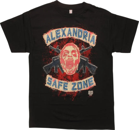 Men's Walking Dead Alexandria Safe Zone T-Shirt Tee