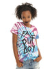 Women Junior's Fall Out Boy Blue Tie-Dye T-Shirt Tee