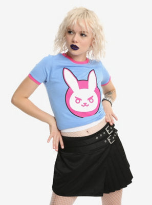 Women Juniors Overwatch Bunny Logo Girls Ringer T-Shirt Tee – Rex Distributor, Inc. Wholesale Licensed Products and T-shirts, Sporting goods,