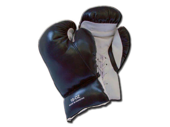 Rex 337-BK Black and White Boxing Punching Gloves