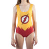 Womens Juniors DC Comics The Flash Bodysuit Yellow and Red Lighting Bolt Symbol
