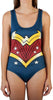Womens Juniors DC Comics Wonder Woman Bodysuit with Removable Cape