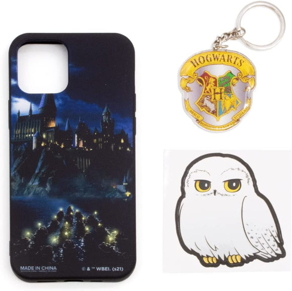 Harry Potter Tech Accessory Bundle with iPhone 12 case, Keychain and Phone Decal