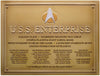 Loot Crate July 2016 Exclusive Star Trek U.S.S. Enterprise Dedication Plaque Replica Decal Star Trek: The Next Generation