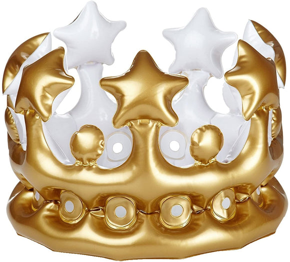 Metallic Gold Inflatable Crown - Loot Crate Exclusive
