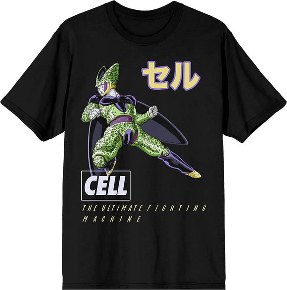 Men's Dragon Ball Z Cell Ultimate Fighting Machine Graphic Tee T-Shirt