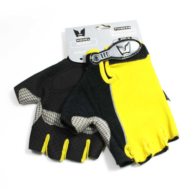 REX 313-GB Yellow/Black Spandex Gloves