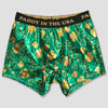 Men's Paddy in the USA Green Boxer Briefs