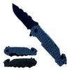 KS 1699-CB 4.75" Gray Honeycomb Textured Handle Assist-Open Tactical Folding Knife
