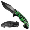 KS 2610-MA1 5" Marijuana Assist-Open Curved Folding Knife with Belt Clip