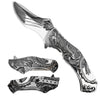 KS 3926-CH 4.75" Assist-Open Warrior Dragon's Claw Folding Pocket Knife with Belt Clip