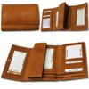 CB 997 - Womens Genuine Leather Credit Card ID Holder Wallet  - 3 Colors
