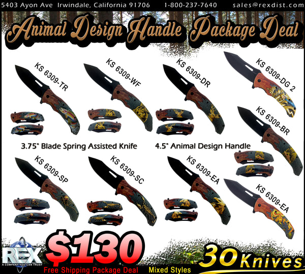Package Deal #91 - Animal Design Handle Package | Free Shipping