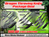 PKG DEAL #128 14 Sets Dragon Throwing Knife Package Deal | Free Shipping