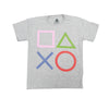 Youth Boys Heather Grey PlayStation Controller Button Icon's Graphic Tee T-Shirt Package Deal 60 PCS