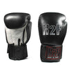 R2F-12ozBK All leather boxing gloves with wrist support
